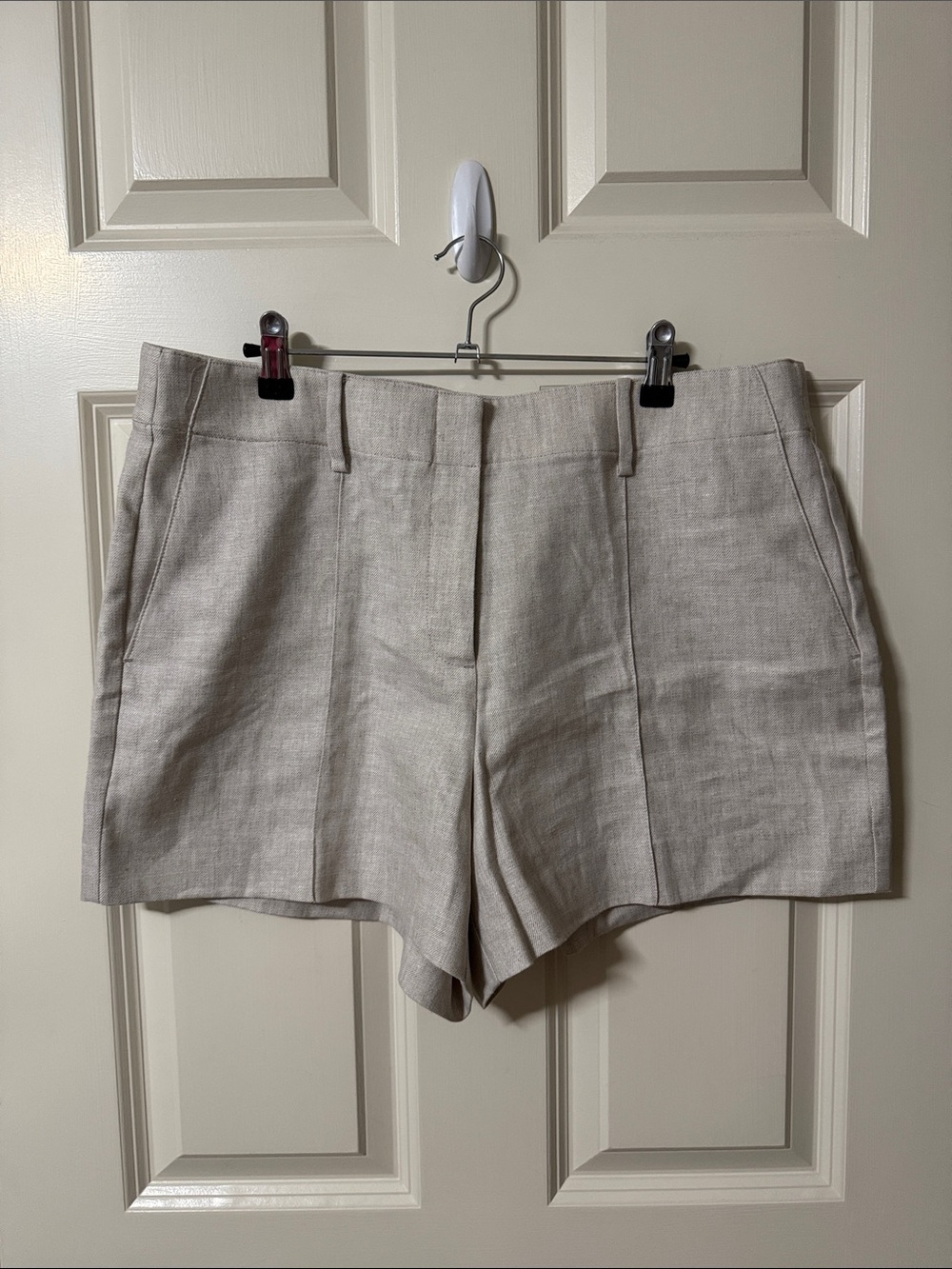 J. Crew Tailored Linen-Blend Shorts in Light Taupe